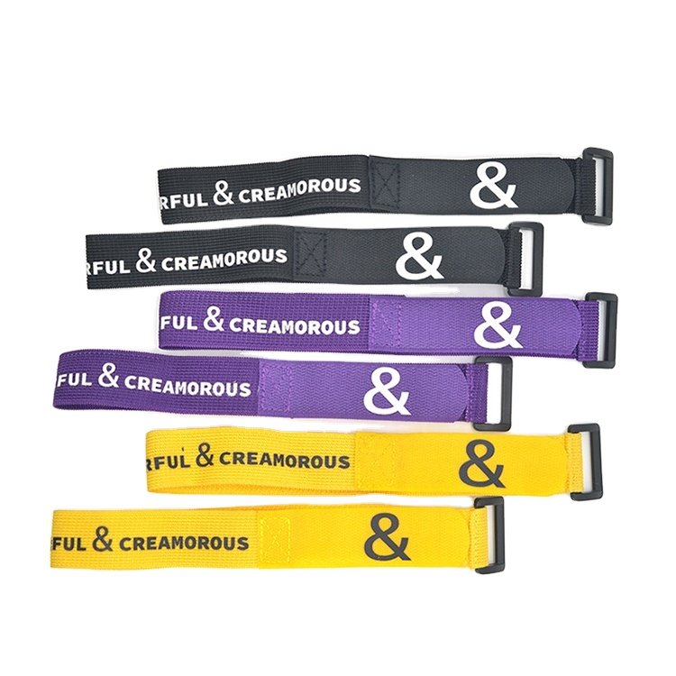 Custom Velcroes Strap Eco-Friendly Soft Adjustable Bike Strap Cable Tie Elastic Hook And loop Strap