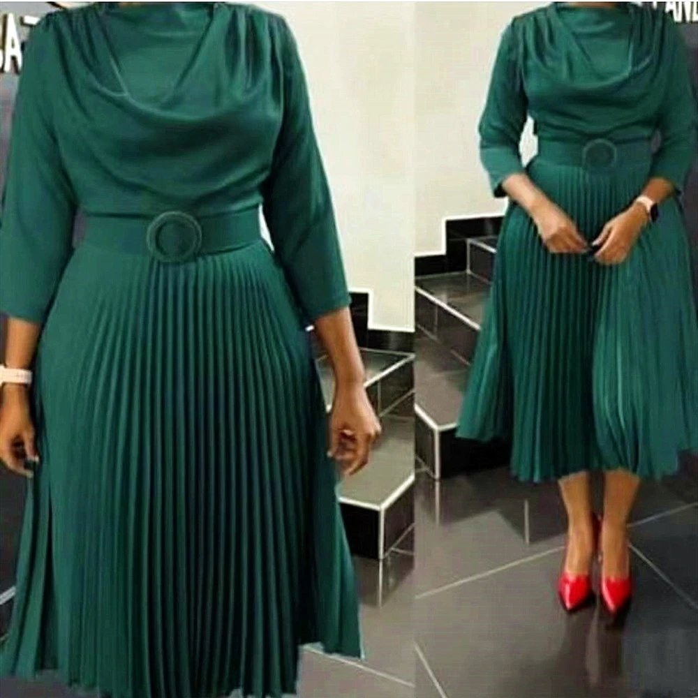Elegant African Dresses Africa Clothing Office Lady Party Slim Dress Dashiki Ankara Outfits Robe Spring Summer Full for Women