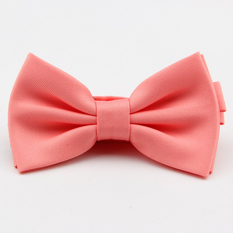 Mens Bow Ties Pre-Tied Style Formal Plain Classic Bowtie for Tuxedo