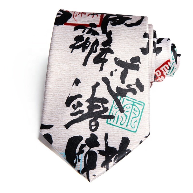 Men's printed tie 8.5cm sublimation floral colorful polyester printing ties for men