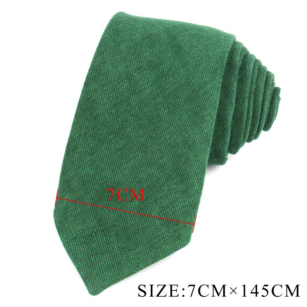 Men Party Wedding Fashion Casual Tie Groom Groomsmen Male Suede Solid Color 7cm Polyester Necktie