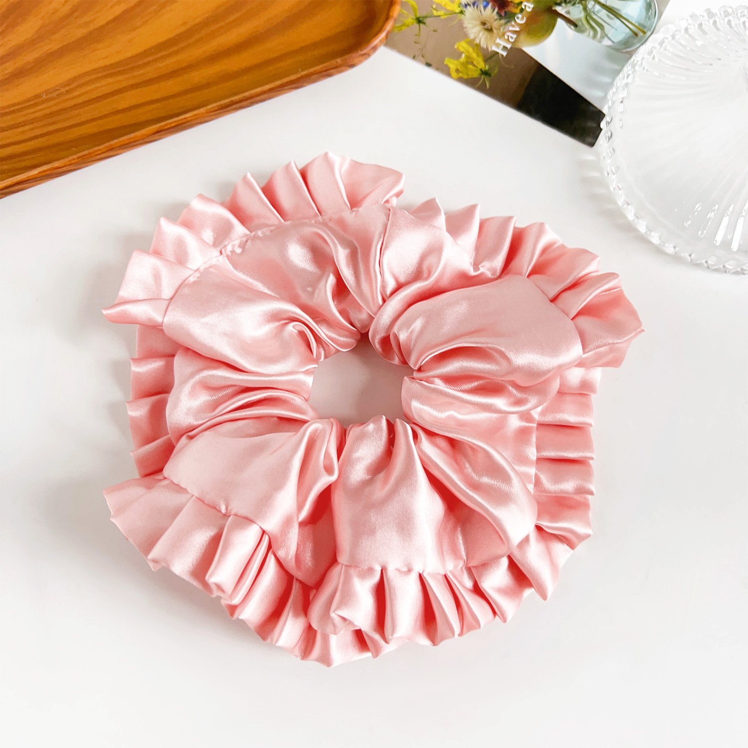 Satin Scrunchies Softer Than Silk Hair Ties and Ponytail Holders for Women and Girls No Damage
