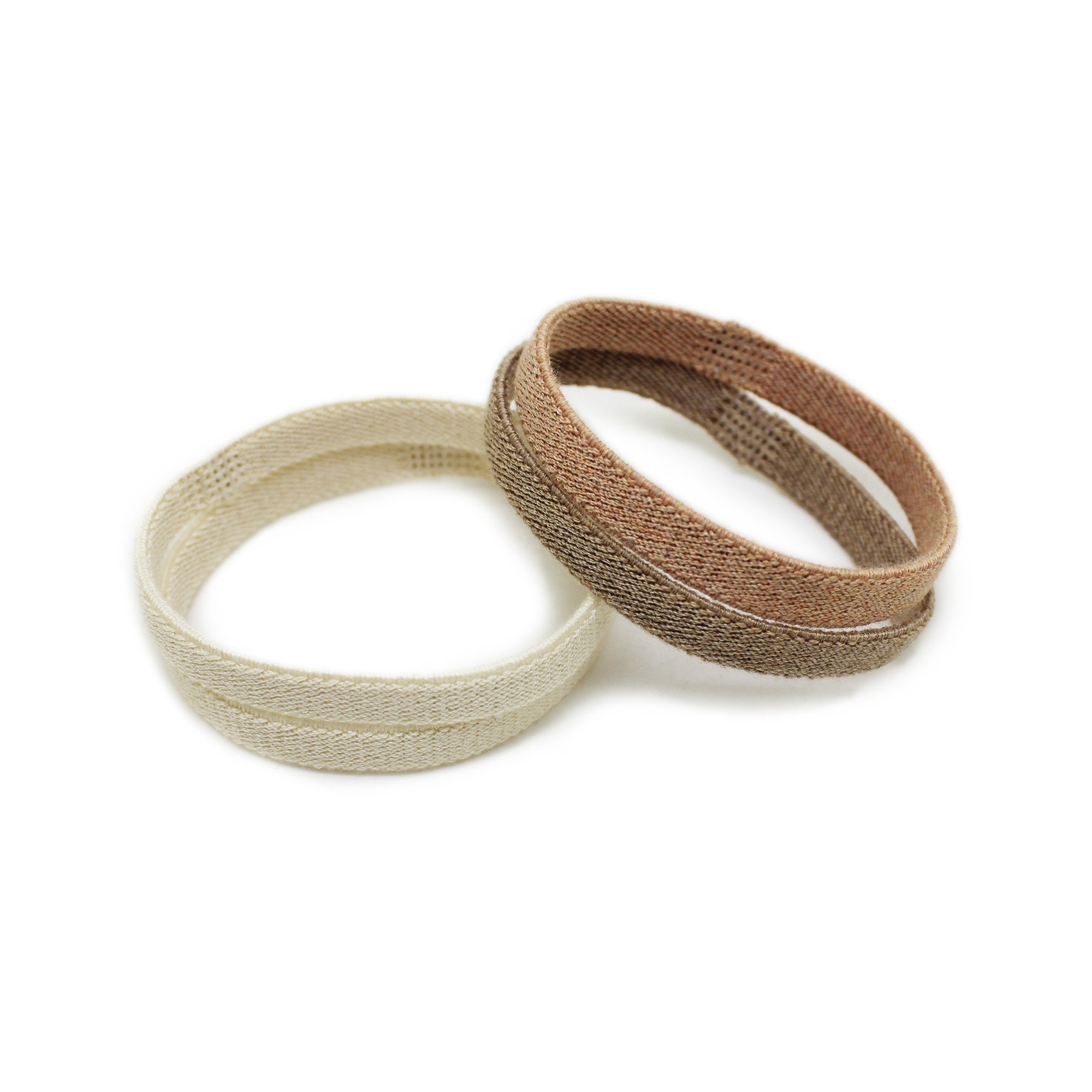 Eco friendly recycled polyester custom hair ties accessories ponytail hair band rope elastic hair bands