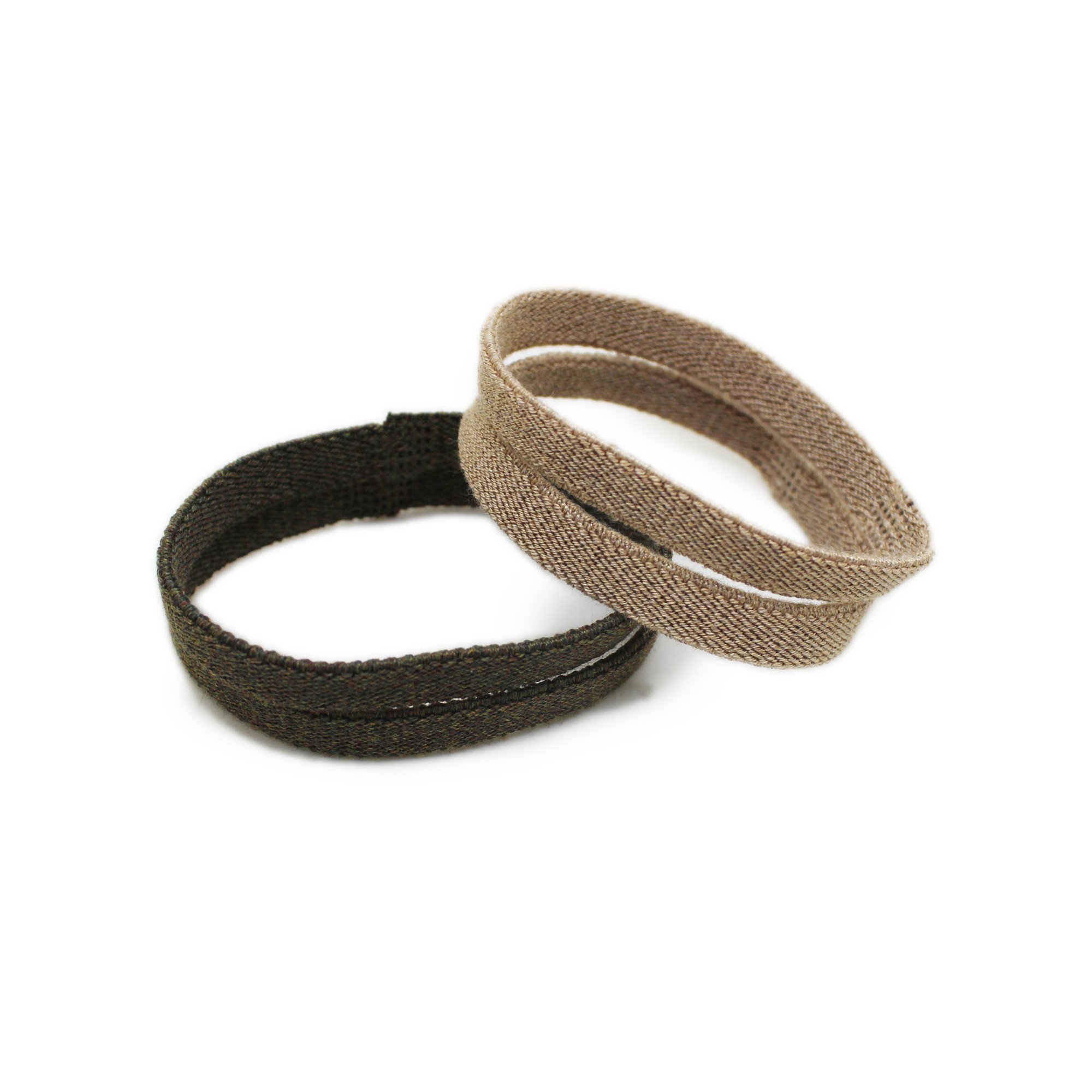 Eco friendly recycled polyester custom hair ties accessories ponytail hair band rope elastic hair bands