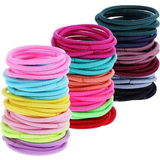 Factory Wholesale Women Girls Fashion Basic Hair Accessories Thin Elastic Hair Ties Elastic Hair Band