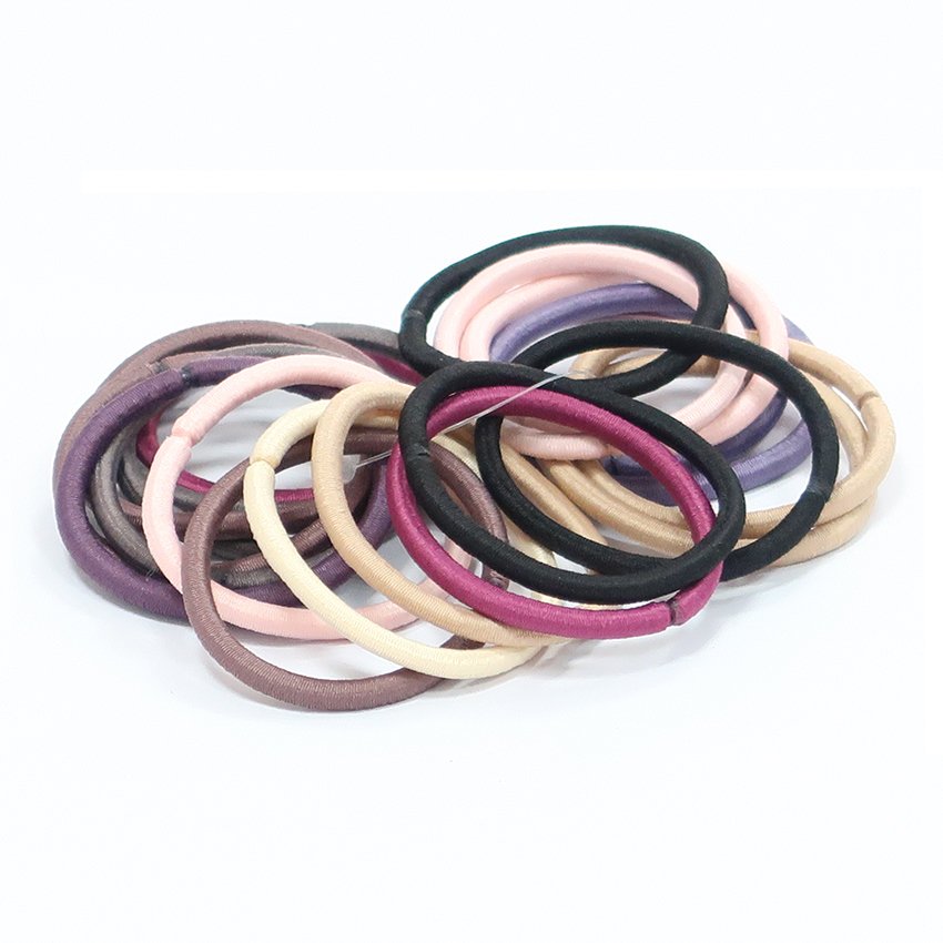 Factory Wholesale Women Girls Fashion Basic Hair Accessories Thin Elastic Hair Ties Elastic Hair Band
