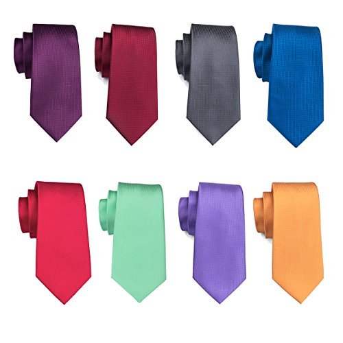 Plain Silk Men Ties Fashion Red Plain Burgundy Satin Silk Mens Skinny Tie Office Tie