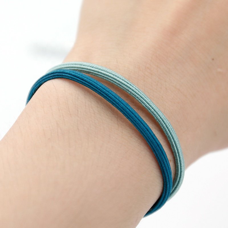 2021Kknekki Korean Ins Lovely Stripe Colorful Elastic Flat Design Thin Hair Ties Hair Band For Kids