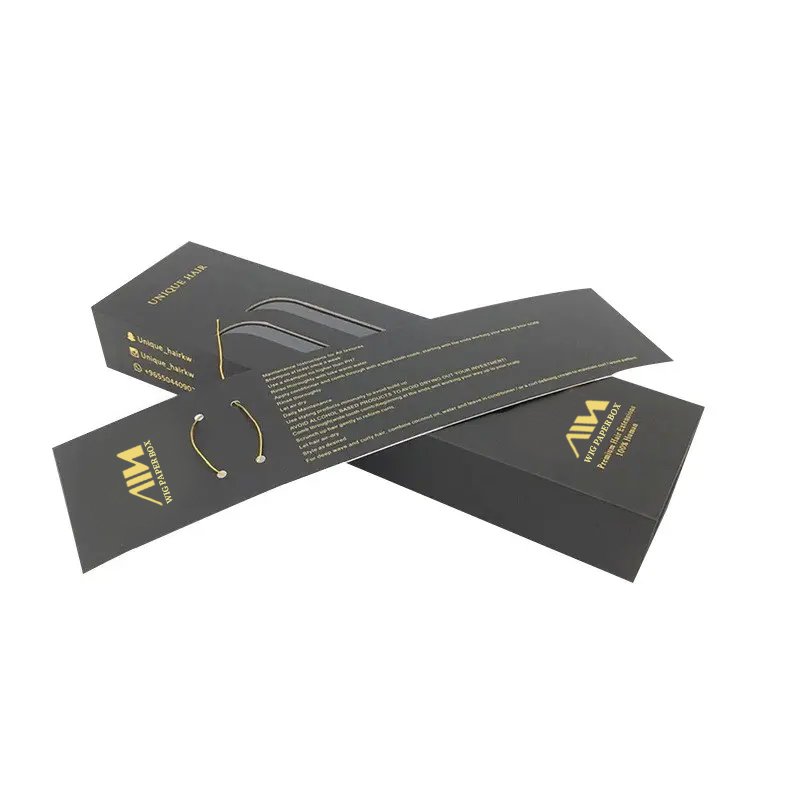 Custom Logo Package Box Design Luxury Empty Cardboard Hair Packaging Wig Packaging Boxes