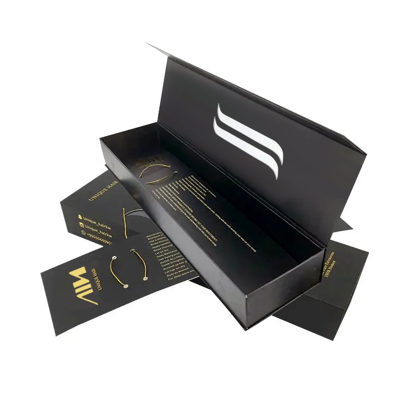 Custom Logo Package Box Design Luxury Empty Cardboard Hair Packaging Wig Packaging Boxes