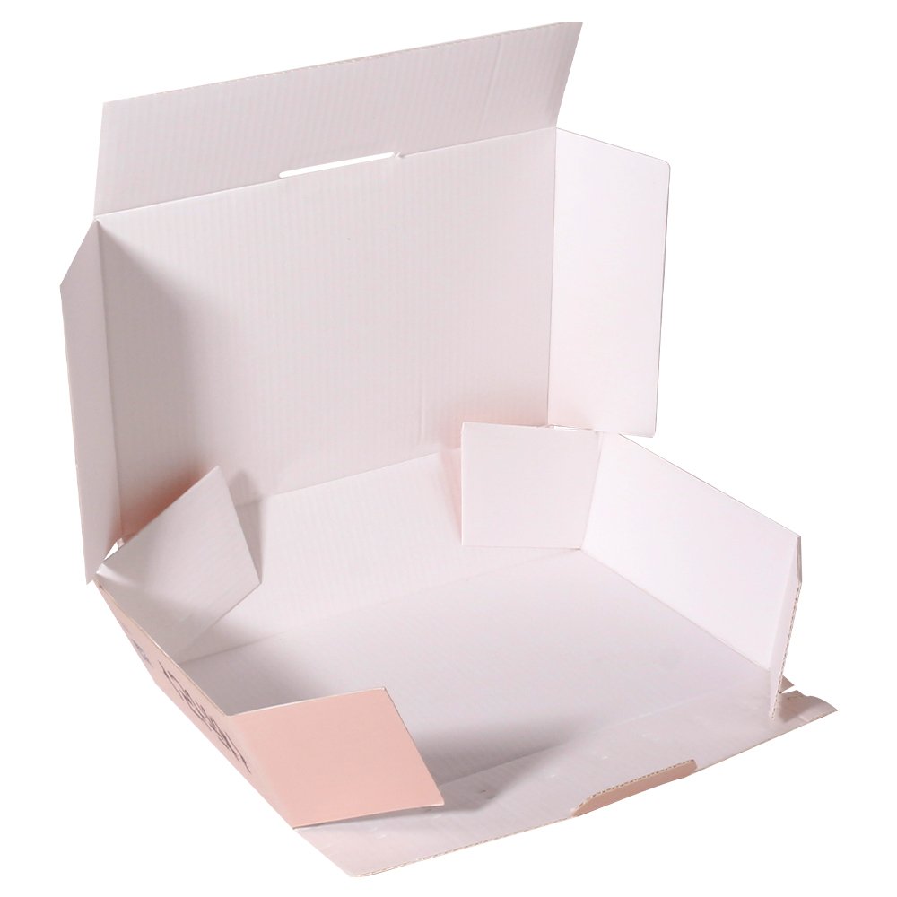 Custom Paper Packaging Cardboard Folding Mailer Corrugated Box with Adhesive Tape and Paper Zipper