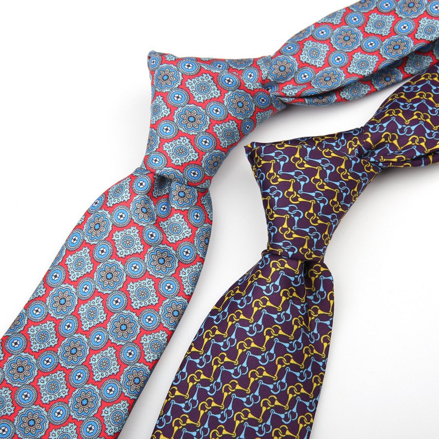 Hot Sale Polyester Printing Mens Necktie Customized Printed Paisley Floral Business Wedding Neck Ties For Men