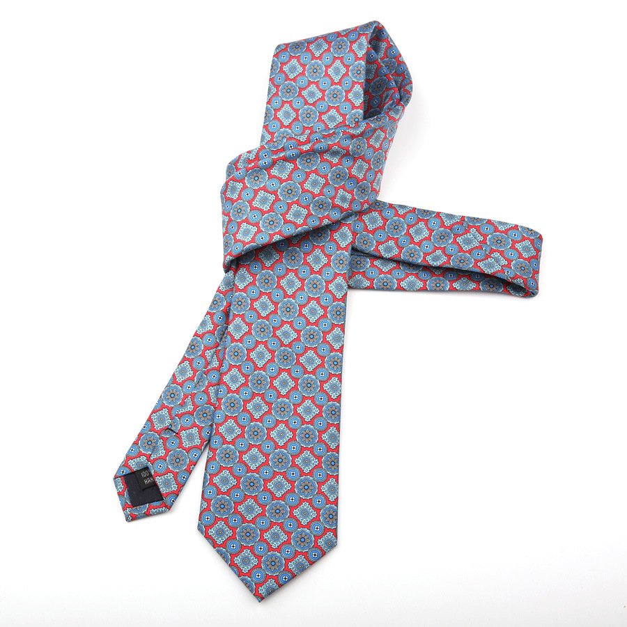 Hot Sale Polyester Printing Mens Necktie Customized Printed Paisley Floral Business Wedding Neck Ties For Men