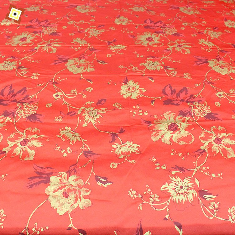 100% polyester mattress fabric gold powder printed warp knitted fabric durable sewing fabric manufacturer wholesale sale