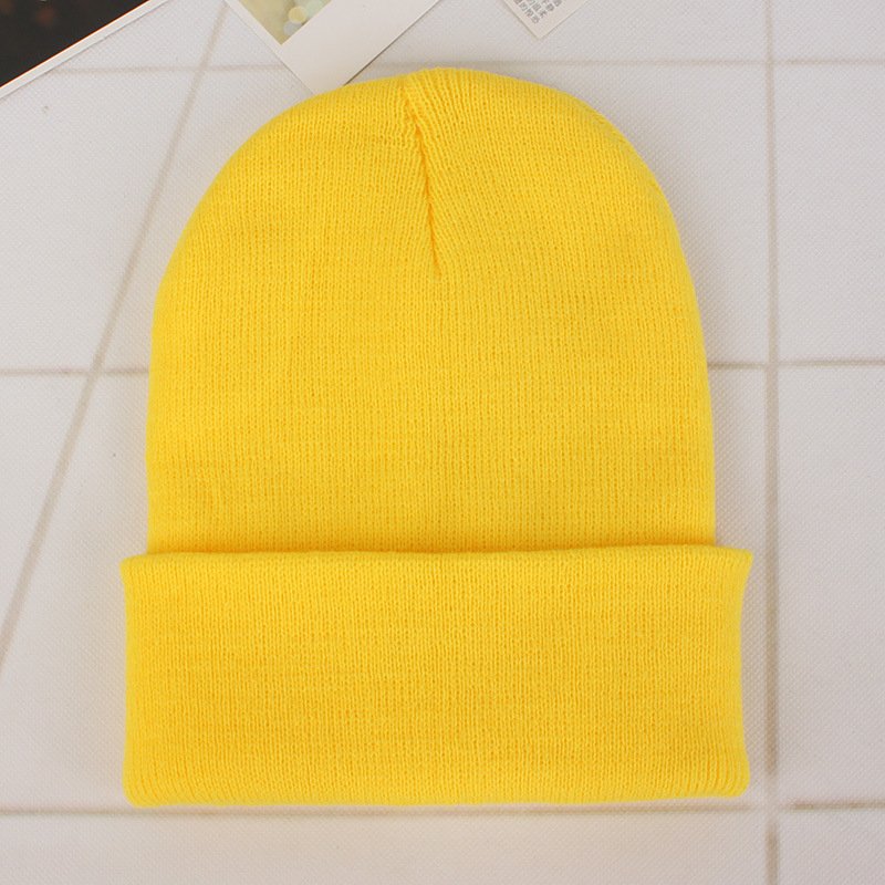 Plain Dyed Custom Beanie Hat 100% Acrylic Warm Knitted Beanie High Quality Winter Custom Logo Unisex Adults Image Embroidered