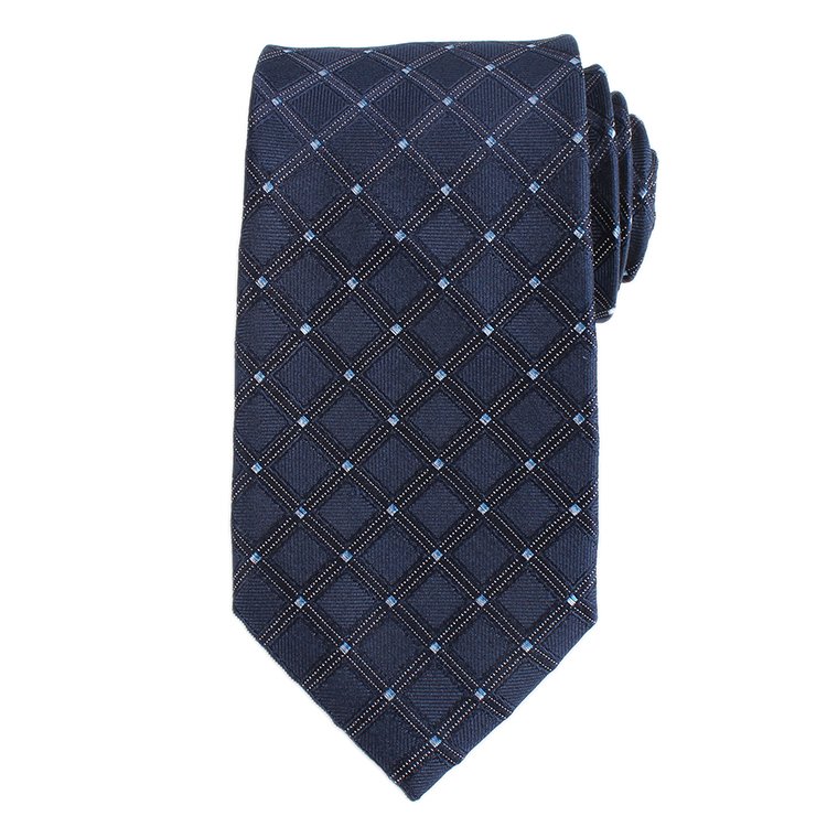 2024 Chinese Factory Custom/Wholesale 100% Polyester Neck Tie Hot Selling Handmade Cheap Plaid Pattern Necktie For Business Men