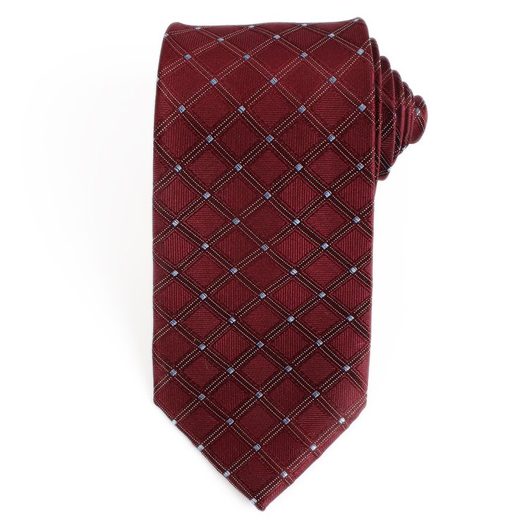 2024 Chinese Factory Custom/Wholesale 100% Polyester Neck Tie Hot Selling Handmade Cheap Plaid Pattern Necktie For Business Men