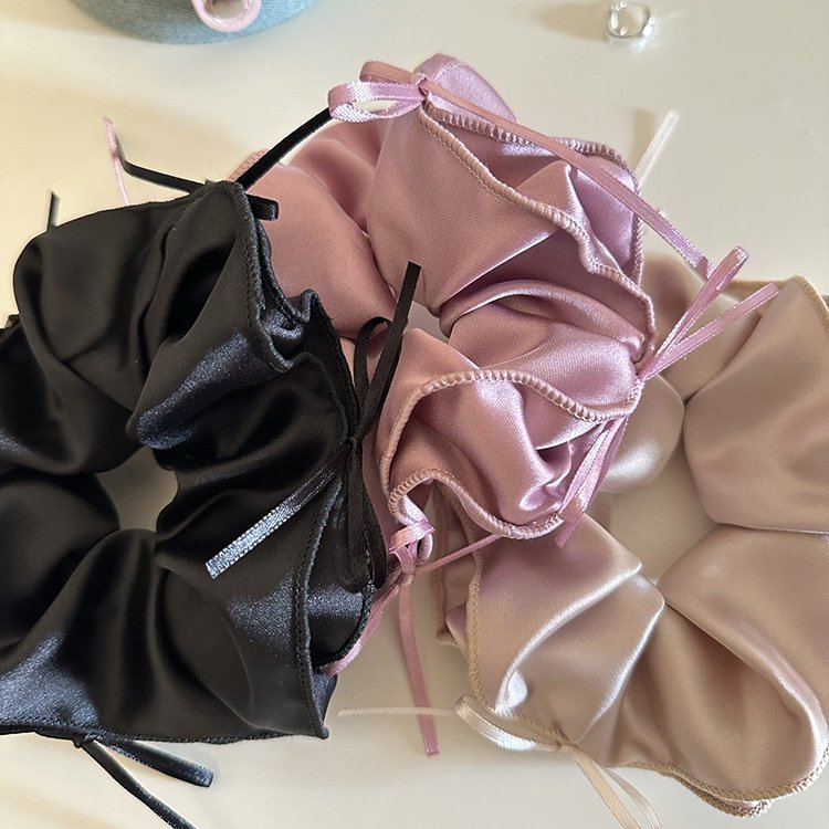 Ribbon bow large headband hair loop tie hair rope elastic band hair accessories