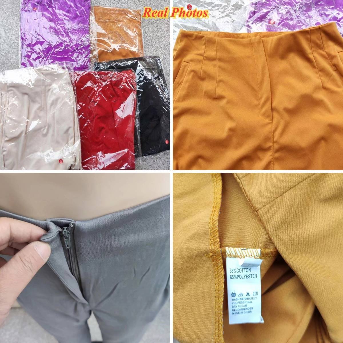 Women Solid Casual Suit Pants High Waist Solid Slim Fit Cropped Trousers New Lady Summer Pencil Pants