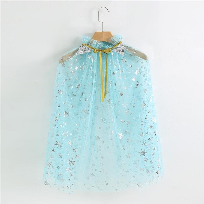 Mesh Gauze Children Strap Tie Performance Thin Princess Holidays Gift Cloak Kids Costume Cape