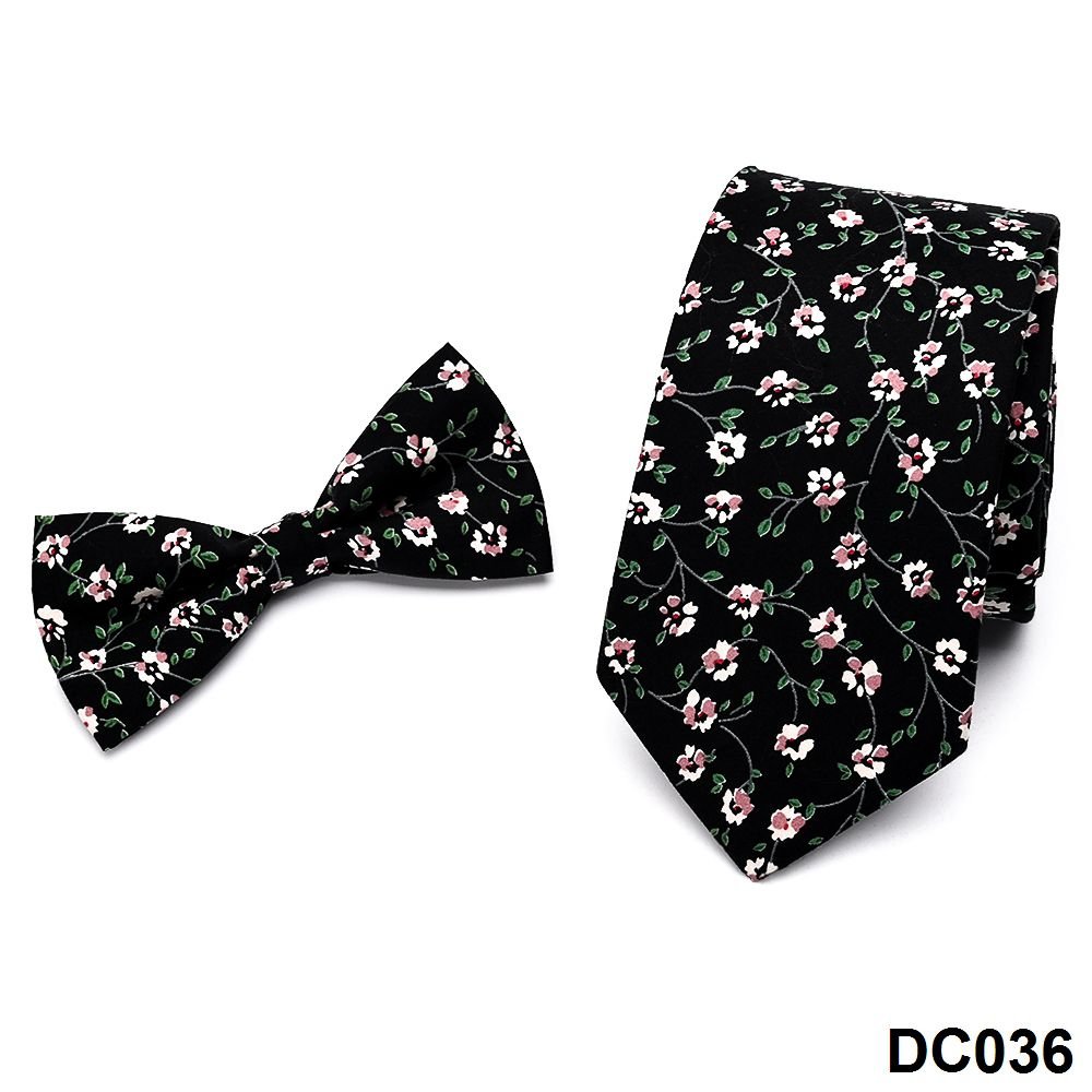 YiLi Custom Digital Screen Printing Handsome Elegant 100% Pure Corbata Floral Skinny Cotton Neck Tie