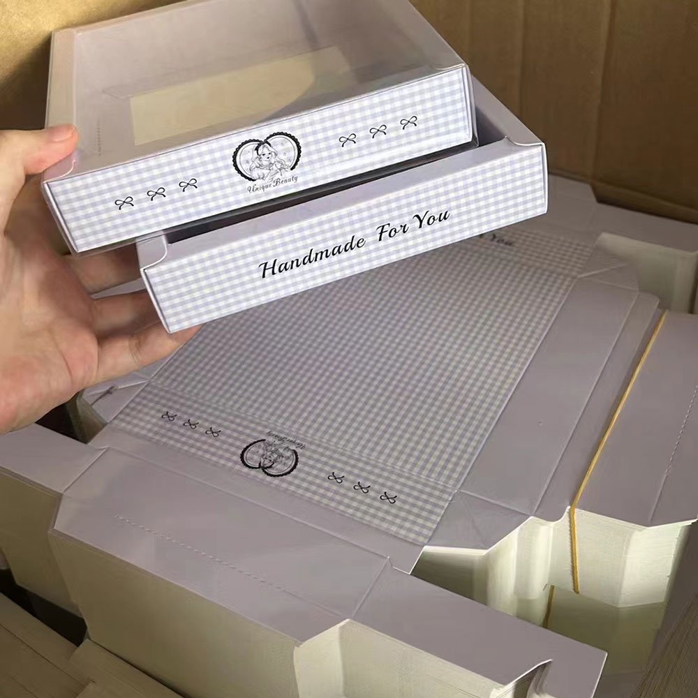Packaging Silk Hair Rope Transparent Boxes Hair Care Products Packaging Boxes hair extension packaging