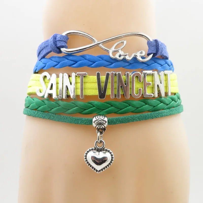 60 Models Saint Vincent and the Grenadines Flag Map Tie Clip Pin Ring Brooch Necklace Bracelet Earrings Key Chain Jewelry Set