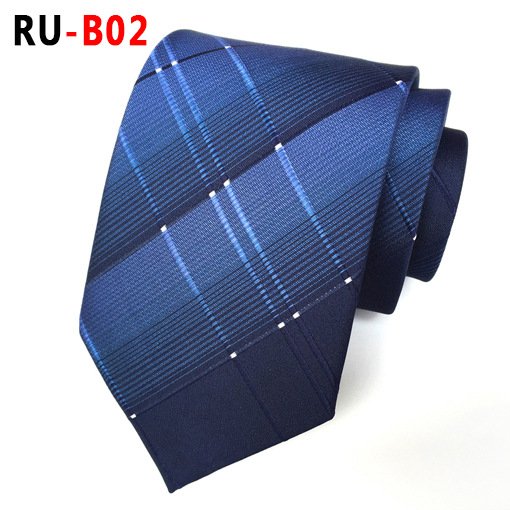 New Formal Ties For Men Classic Polyester Woven Plaid Dots Party Necktie Fashion Slim 8CM Wedding Business Male Casual Gravata