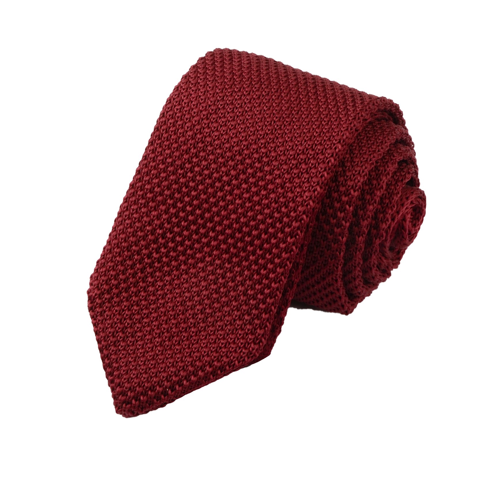 Hamocigia Custom Handmade 100% Polyester Microfiber Solid Color Mens Knit Tie