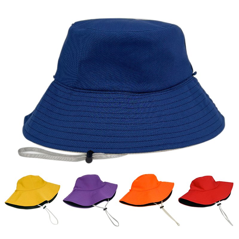 Women Foldable Reversible Bucket Hat Summer Wide Brim Hiking Riding Gardening Fisherman Custom Printed Sun Hats With String