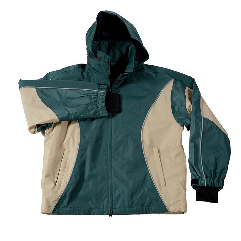 Clothing Manufacturer Custom logo high quality unisex nylon two piece set button up sweat suit Nylon Tracksuit Hooded