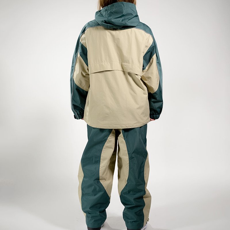Clothing Manufacturer Custom logo high quality unisex nylon two piece set button up sweat suit Nylon Tracksuit Hooded