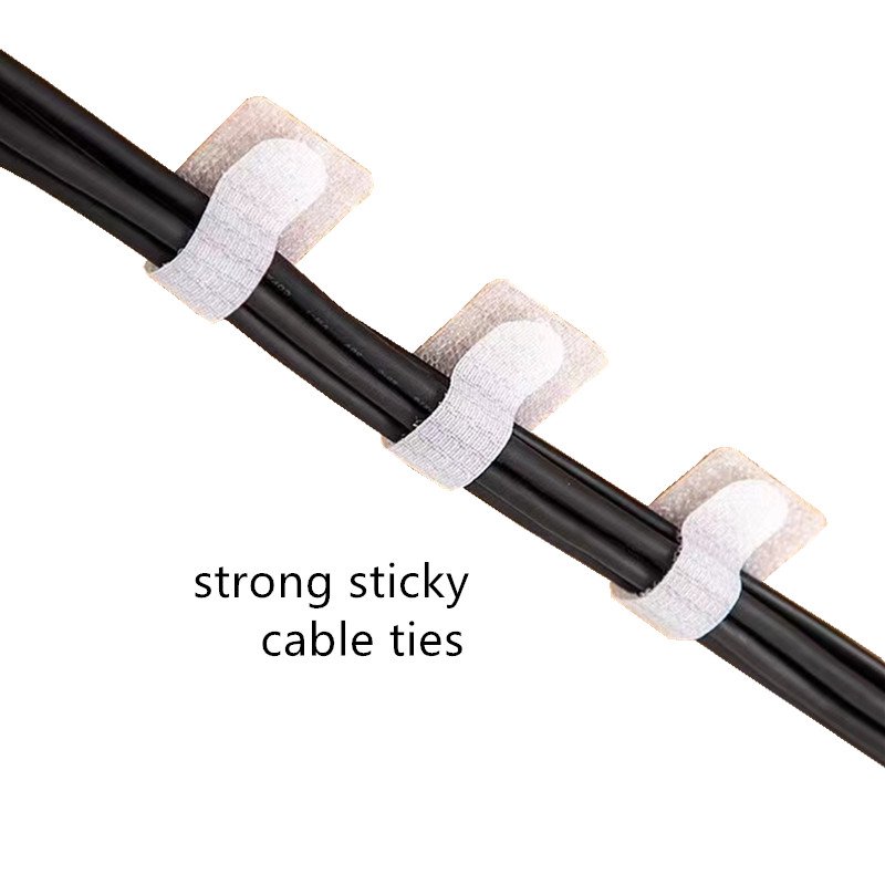 Adhesive Backed Velcroes Cable Ties Hook and Loop Cord Holder Wrap