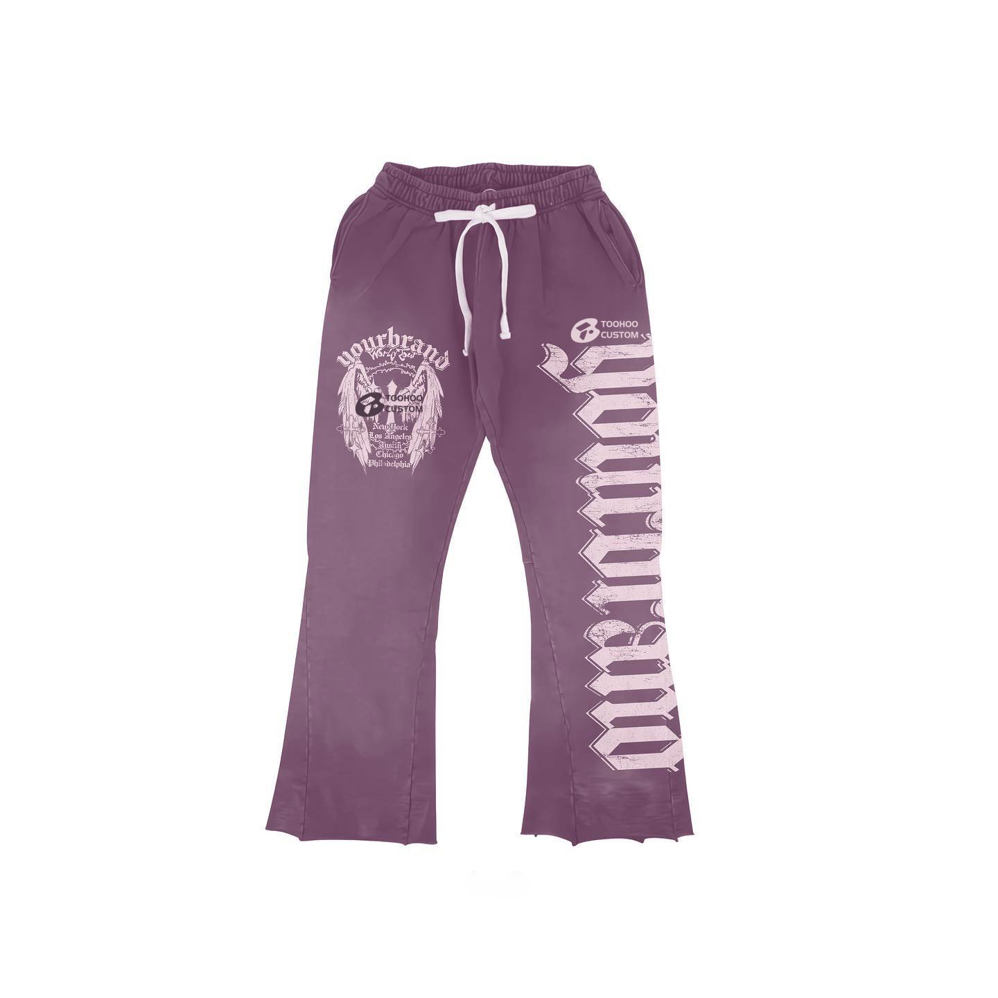 High Quality Custom 3D Logo Sweatpants Set Heavyweight Hooded Tracksuit with Embroidered Screen Silk Print Puff Print Sweatshirt