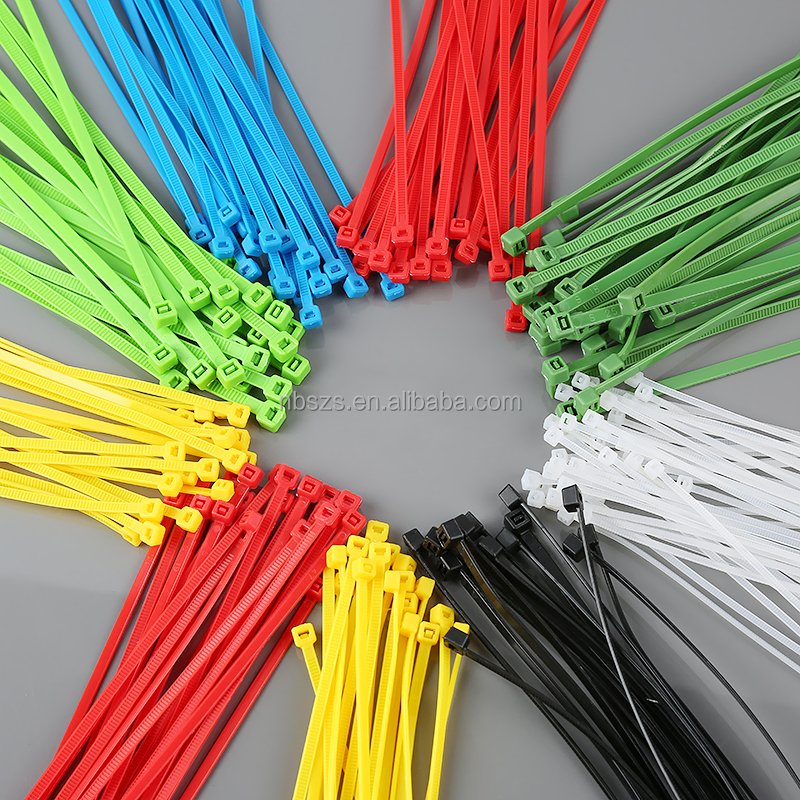 Manufacturer White and black Nylon 66 Cable Ties cable clamps