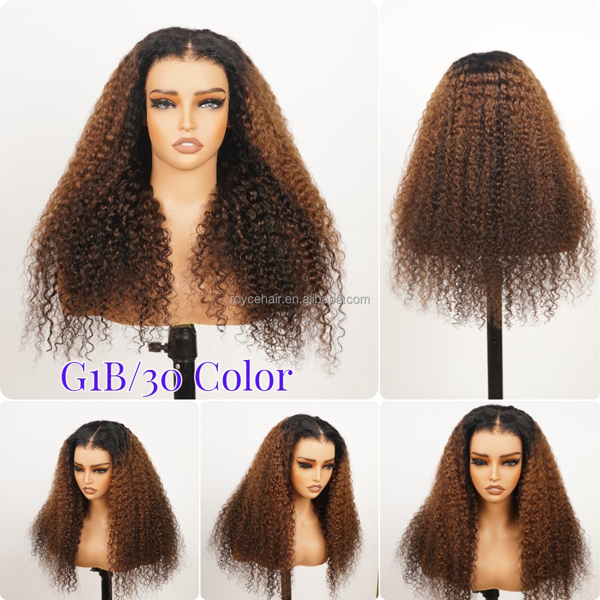 Highlight Colored Glueless Wigs Human Hair,Pre Plucked Raw Indian Hair Wigs HD Lace Curly 13x4 HD Transparent Lace Frontal Wigs