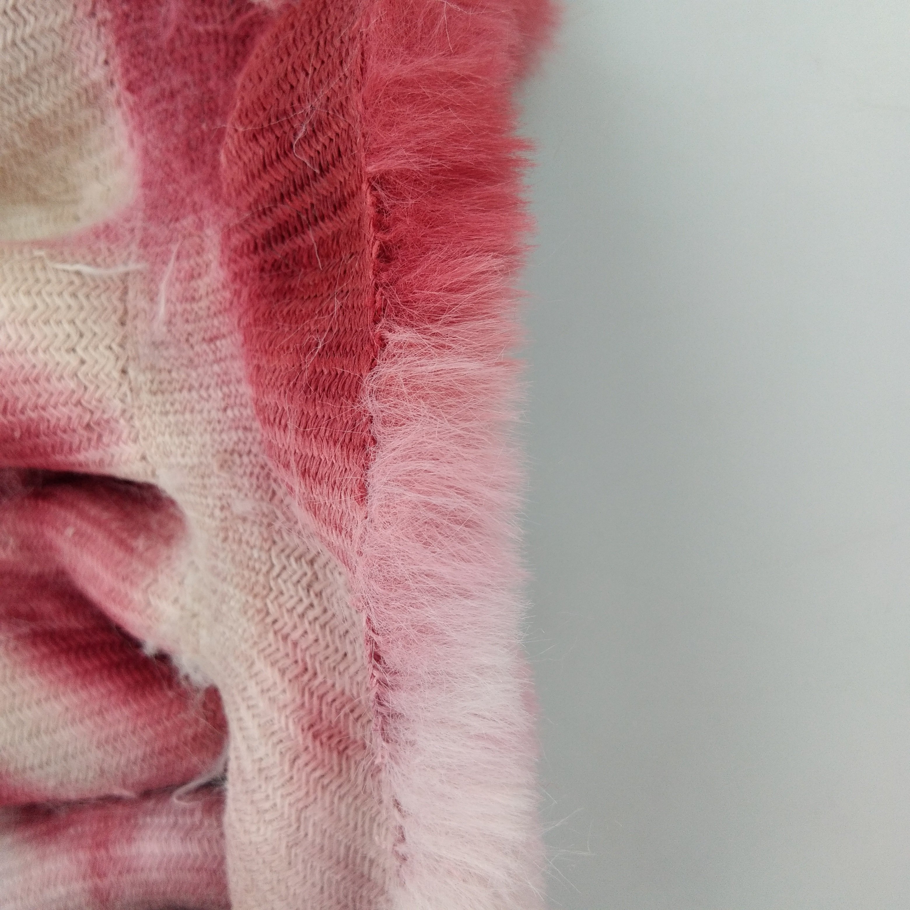 Tie-Dye Spandex Stretch Faux Fur Fabric Rabbit Faux Fur For Home Textile/Blanket