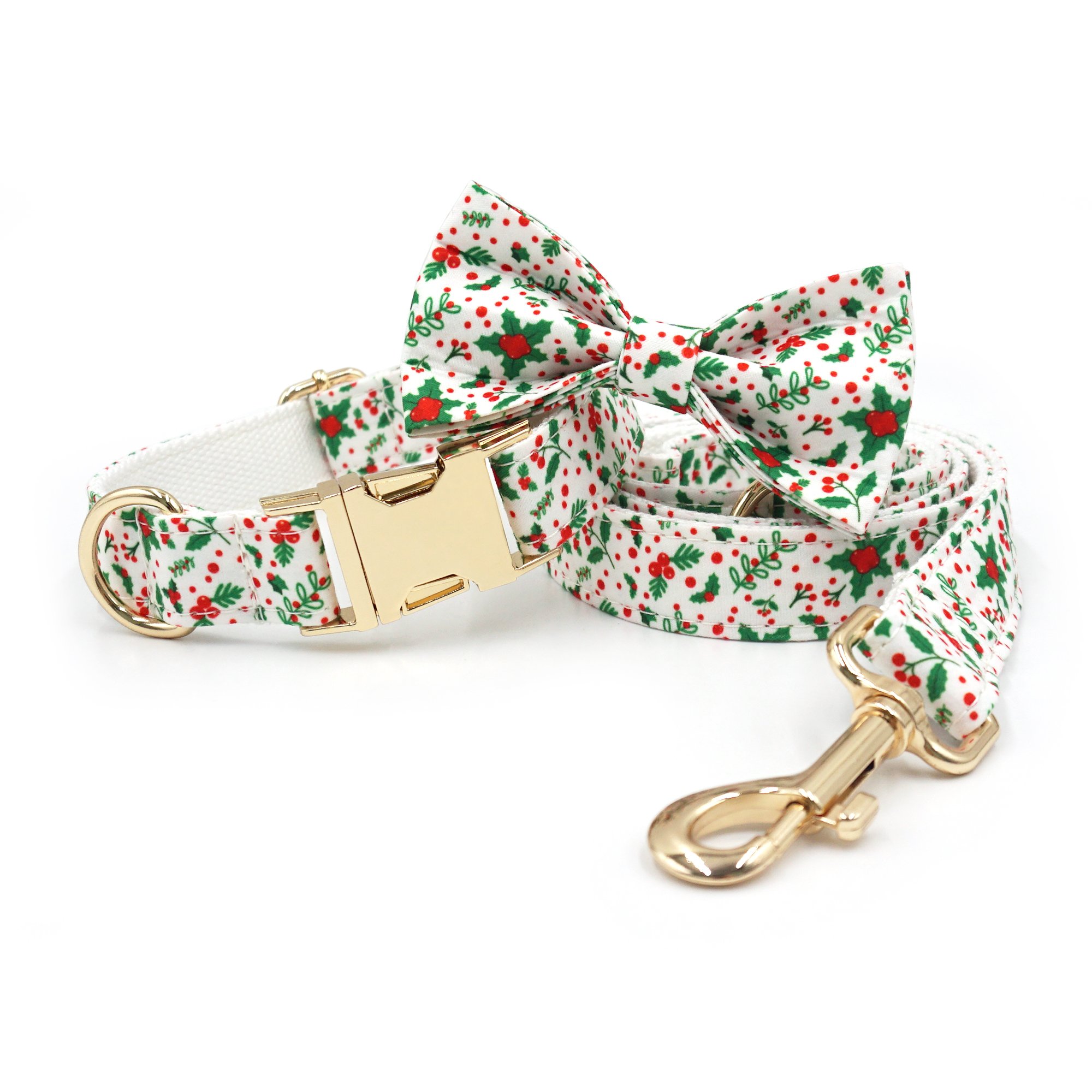 New arrive cute design Christmas dog collar pet suppiesd zinc alloy adjustable Christmas gift dog collar leash puppies bow tie