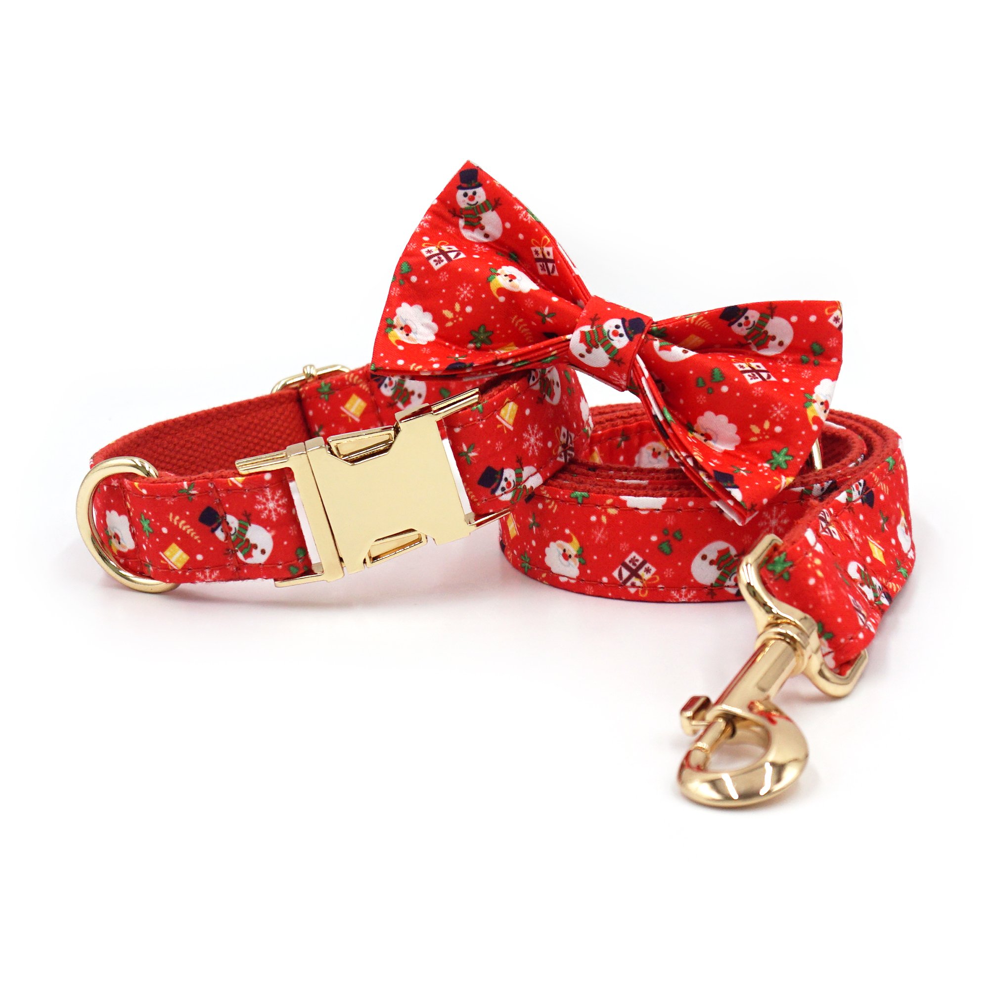 New arrive cute design Christmas dog collar pet suppiesd zinc alloy adjustable Christmas gift dog collar leash puppies bow tie