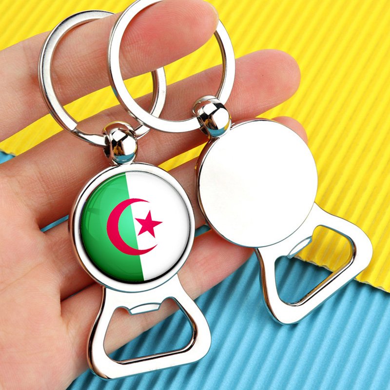 100 Models Algeria Flag Map Tie Clip Lapel Pin Ring Brooch Cuff Link Necklace Bracelet Earrings Key Chain Algerian Jewelry Set