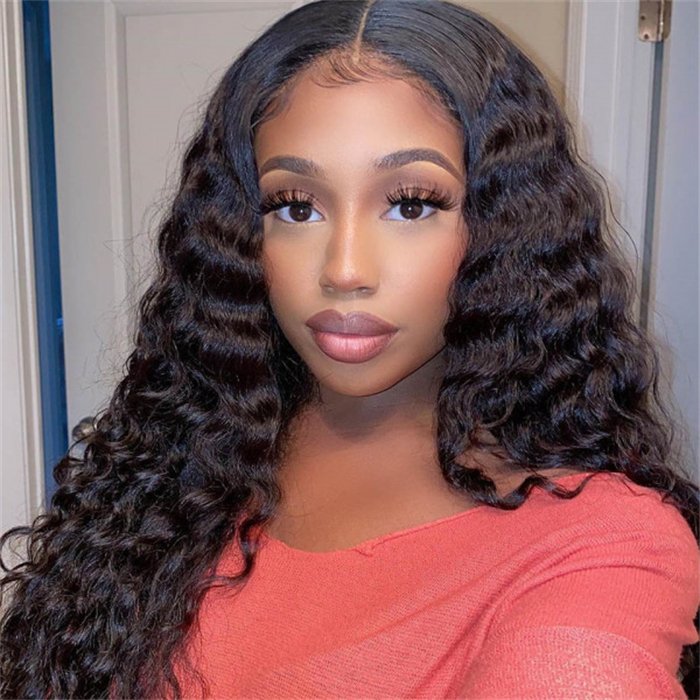 wholesale Loose Deep Wave 4x4 HD Lace Closure Wig 100% Brazilian Virgin Human Hair For Black Women