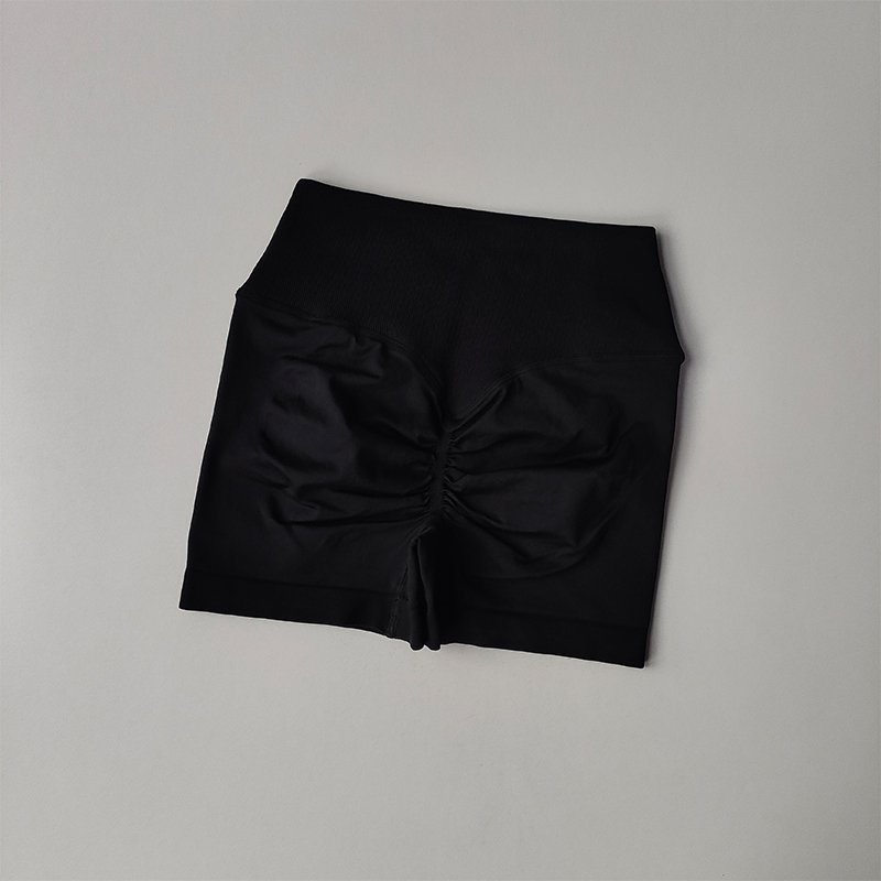 Women Tight High Waist Pilates Shorts Lady Scrunch Butt Quick Dry Gym Sports Pants Lady Solid Color Outdoor Shorts