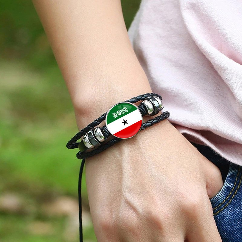 70 Models Somaliland Flag Map Tie Clip Badge Ring Brooch Cufflink Necklace Bracelet Earrings Keychain Soomaaliland Jewelry Set