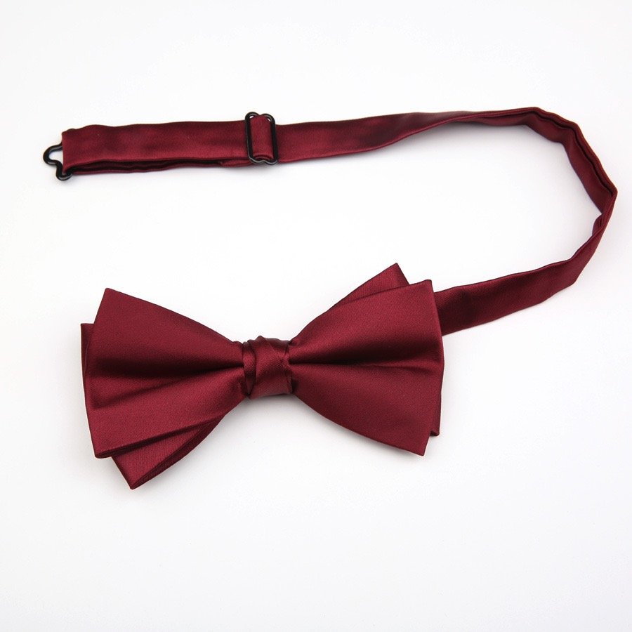 Adjustable Size Bow Tie Fashion Silky Bowties for Men's Wedding Party Accessories