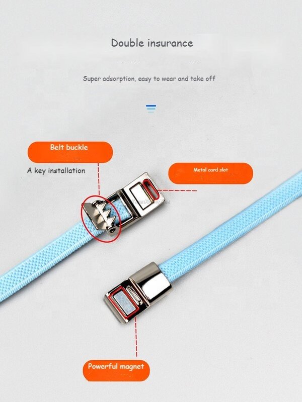 2022New Wholesale lazy shoe laces magnetic metal buckle sneaker shoe laces high quality laces elastic fashion no tie shoelace