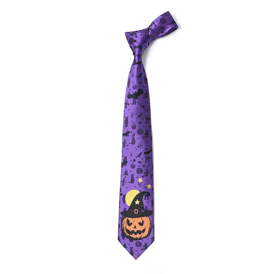 Yili Funny Mens Tie Holiday Season Party Gifts Neckties for Halloween Thanksgiving Christmas