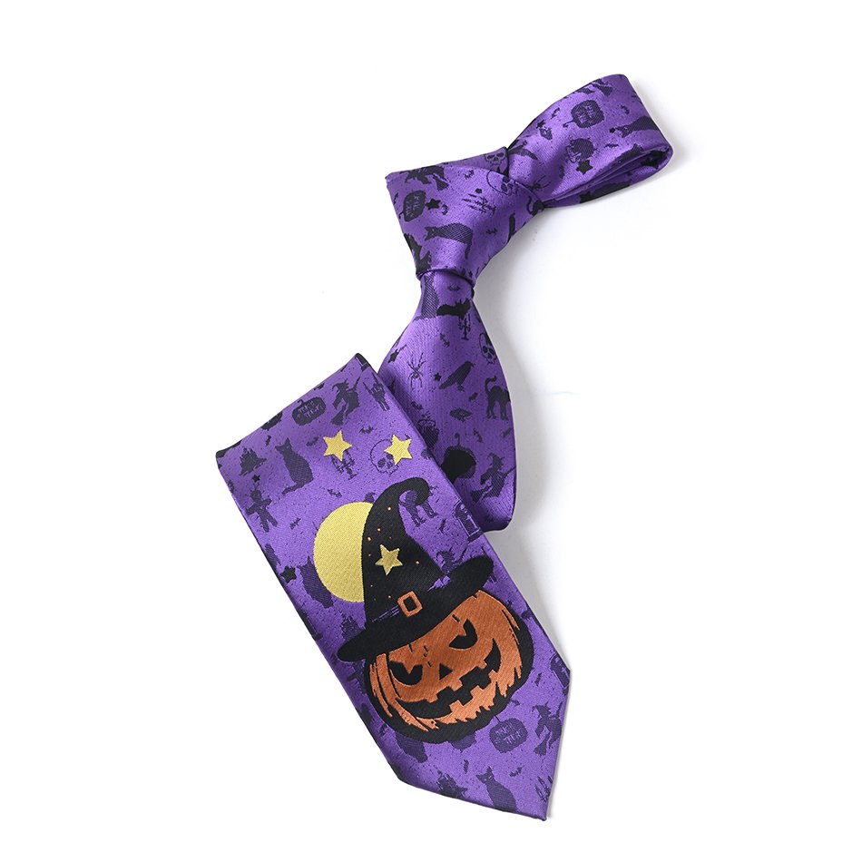 Yili Funny Mens Tie Holiday Season Party Gifts Neckties for Halloween Thanksgiving Christmas