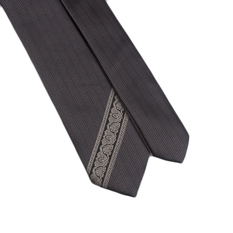 Luxury Black Own Brand Jacquard Woven Necktie Custom Pattern Ties Silk Hand Made Ties For Men
