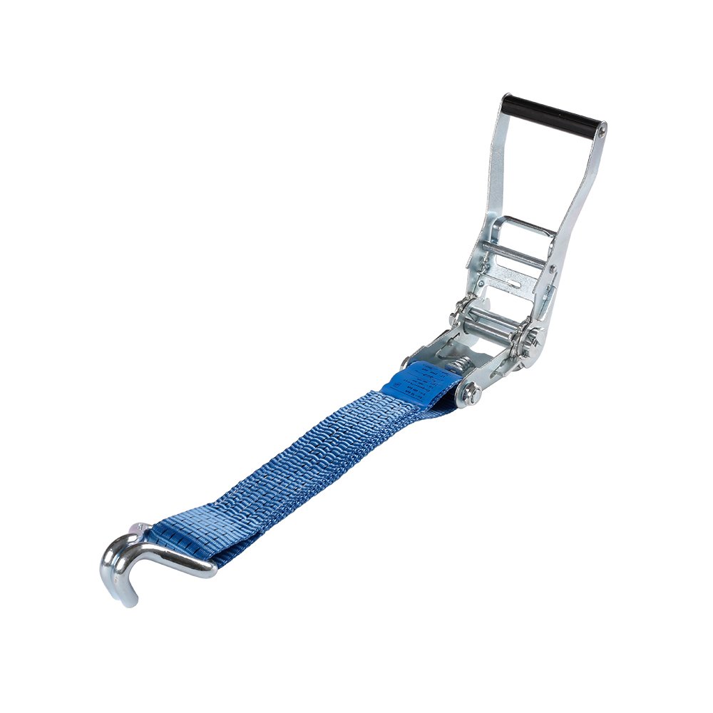 Logo Printing Ratchet Strap 50mm 10M LC 5000 daN Heavy Duty Polyester Cargo Control Ratchet Tie Down Strap With Double J Hook
