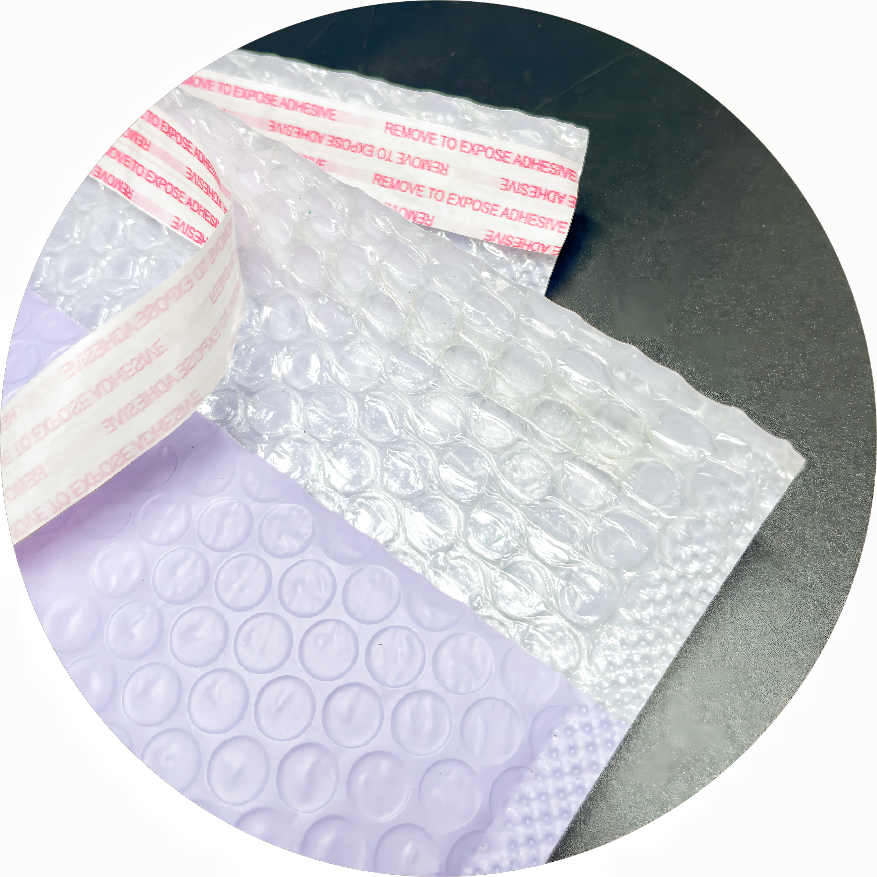 Eco-friendly Customize Purple Bubble Bag Tear Proof Padded Bubble Envelopes Strong Adhesive Packing Bubble Mailer Bag